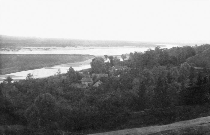 Елатьма. Вид на реку Оку и нижнюю слободу со стороны Собора. Фото конца XIX - начала XX века.